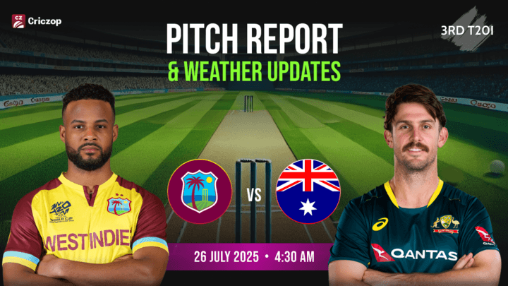 West Indies vs Australia Pitch Report & Weather Updates at Warner Park, Basseterre, St Kitts