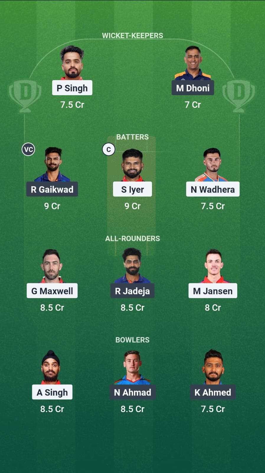 PBKS vs CSK Dream11 